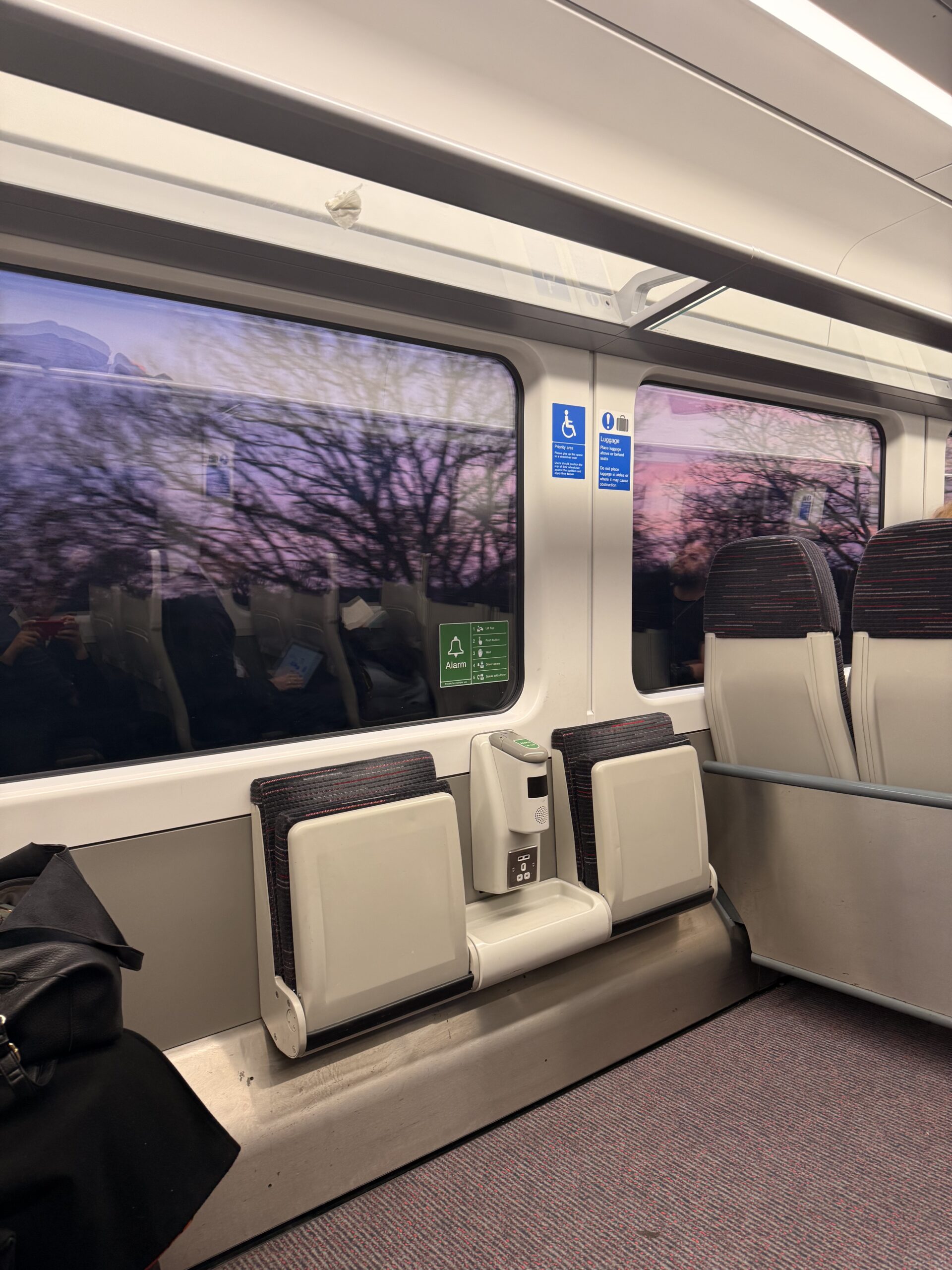 En el tren, de regreso a casa